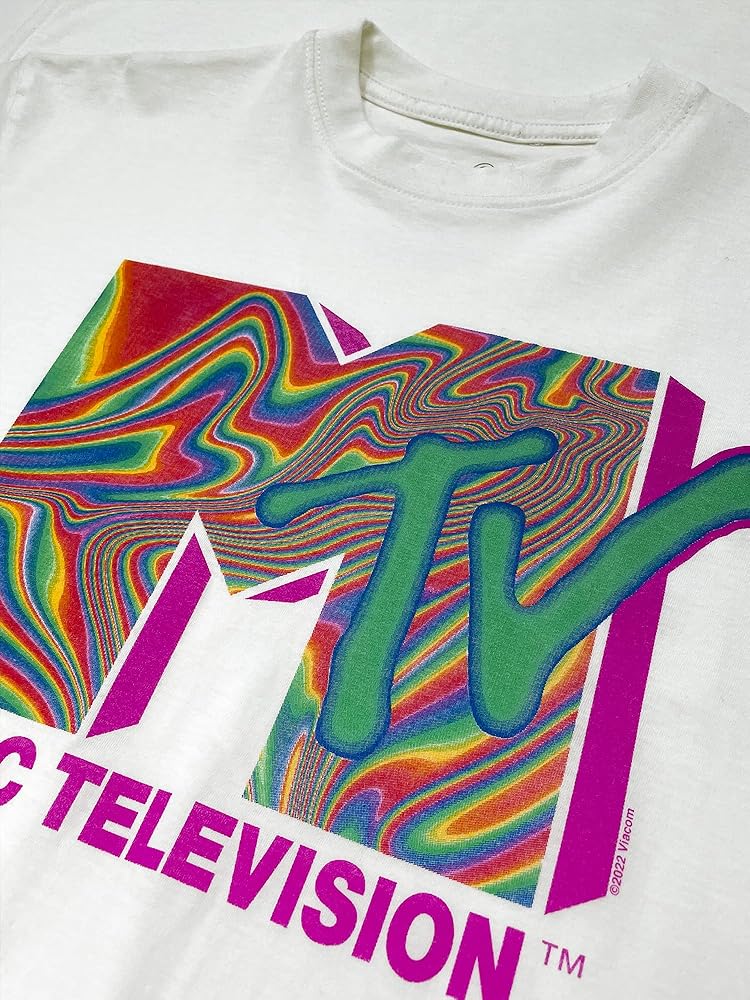 80s 企業　MTV MUSIC TELEVISION Tシャツ Amazon.com: Tee Luv Men's 80s MTV Neon Logo Shirt